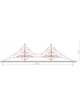  Спортивний канатний комплекс для вулиці